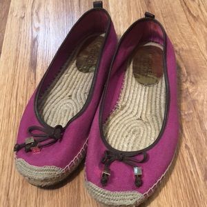 Michael Kors pink espadrilles size 8